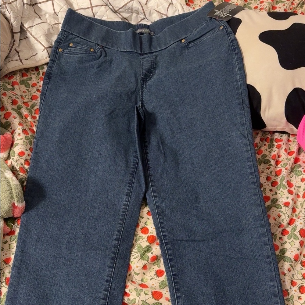 Jessica London Blue Jeggings Sleek Fit